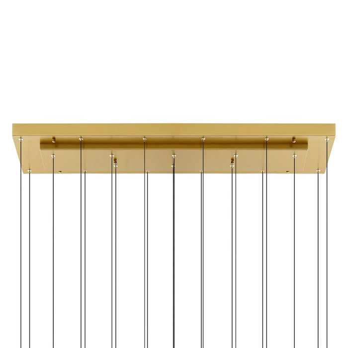 CWI Lighting Stagger 48" Chandelier, Brass