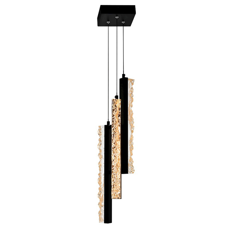 CWI Lighting Stagger Mini Pendant, Black