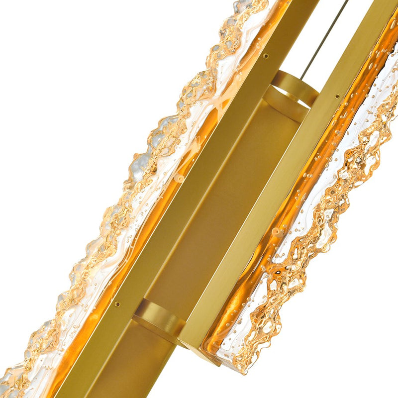 CWI Lighting Stagger Mini Pendant, Brass