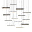 CWI Lighting Stagger 60" Chandelier, Black