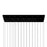 CWI Lighting Stagger 60" Chandelier, Black