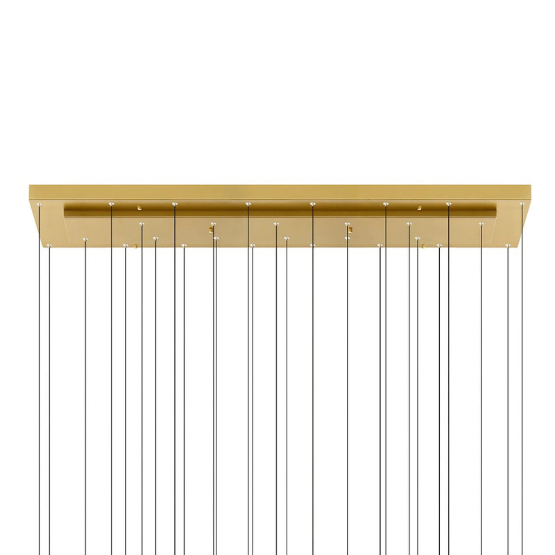 CWI Lighting Stagger 60" Chandelier, Brass