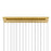 CWI Lighting Stagger 60" Chandelier, Brass