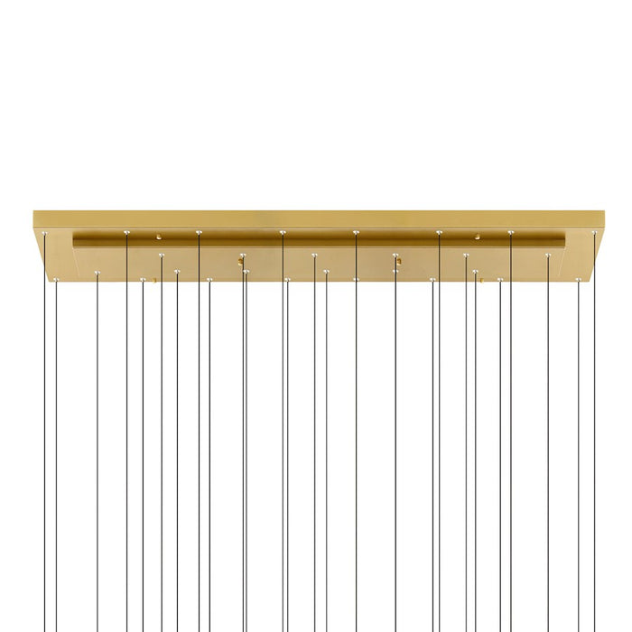 CWI Lighting Stagger 60" Chandelier, Brass