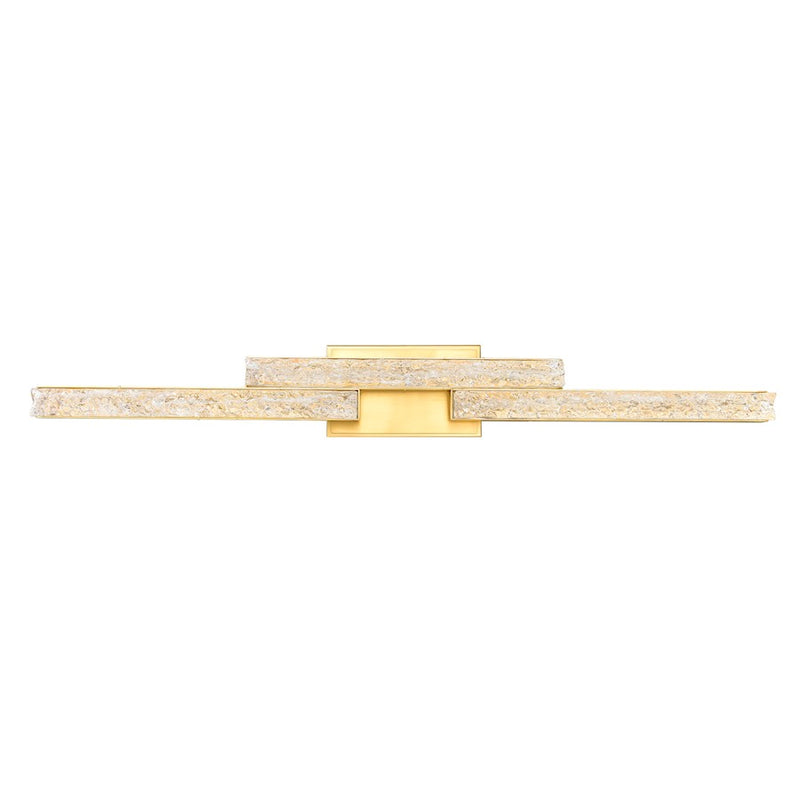CWI Lighting Stagger 36" Vanity Light, Brass