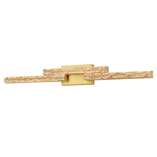 CWI Lighting Stagger 36" Vanity Light, Brass
