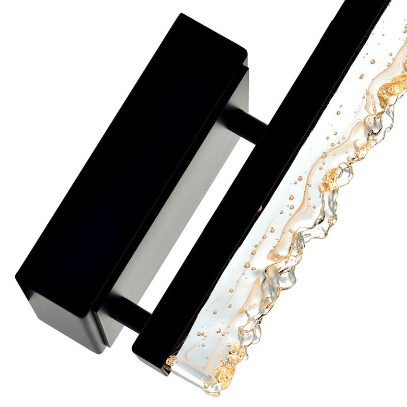 CWI Lighting Stagger Wall Light, Black