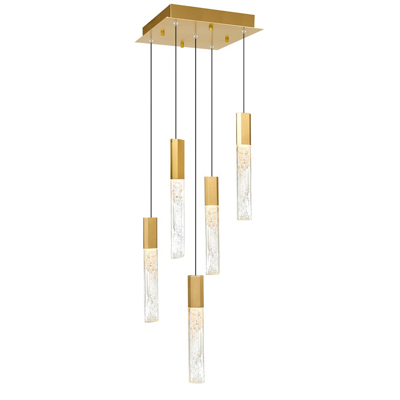 CWI Lighting Greta 12" Mini Pendant, Brass