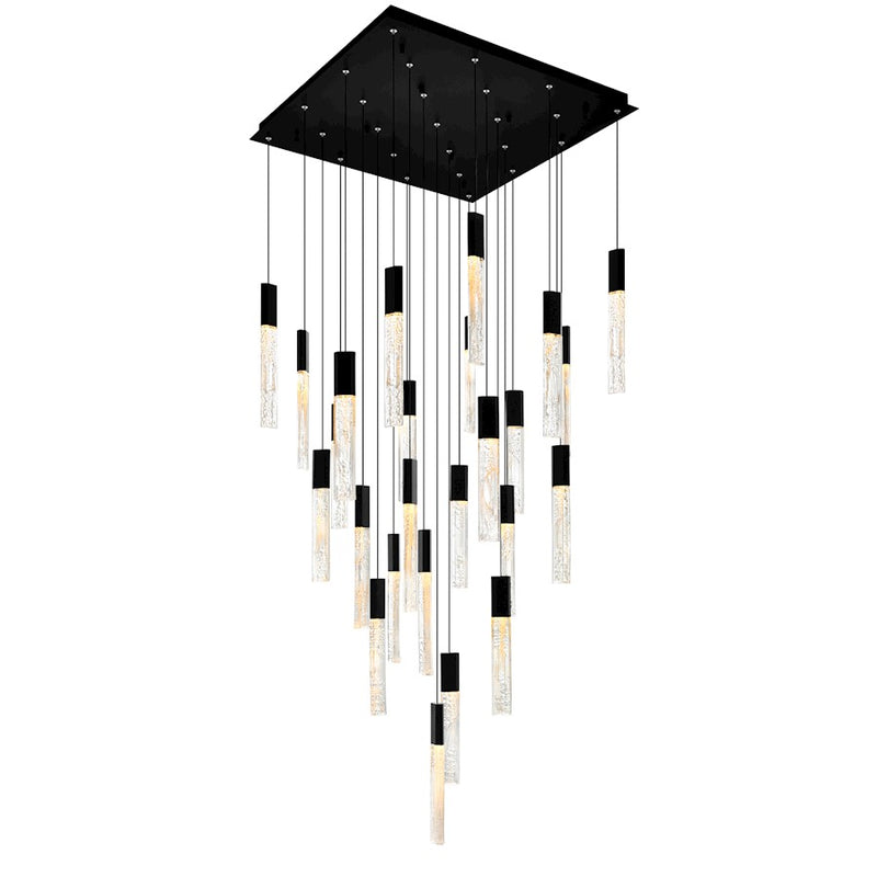 CWI Lighting Greta 28" Chandelier, Black