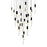 CWI Lighting Greta 28" Chandelier, Black
