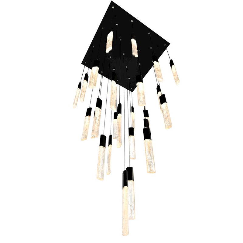 CWI Lighting Greta 28" Chandelier, Black