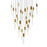 CWI Lighting Greta 28" Chandelier, Brass