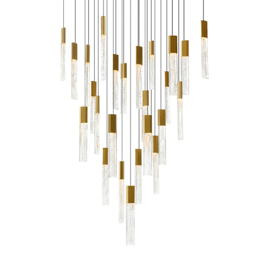 CWI Lighting Greta 28" Chandelier, Brass