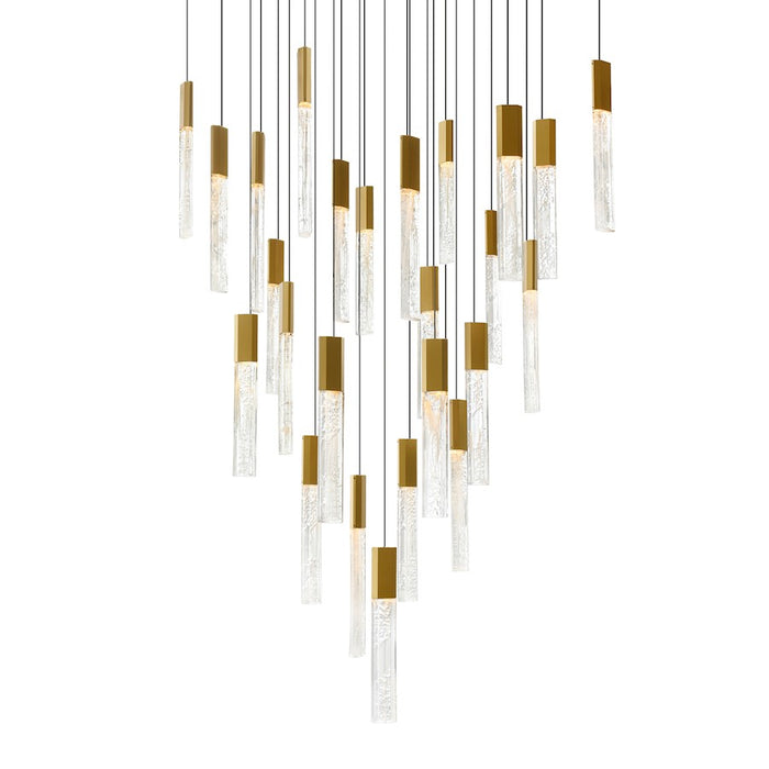 CWI Lighting Greta 28" Chandelier, Brass