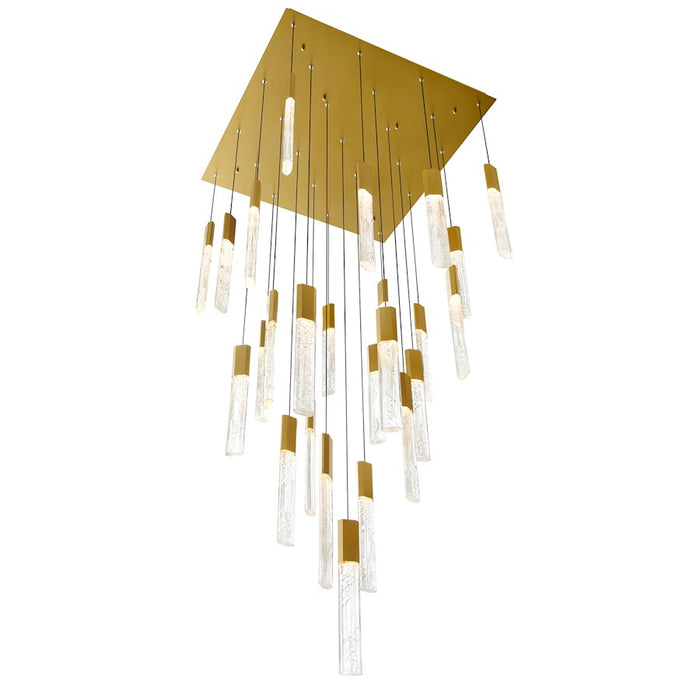 CWI Lighting Greta 28" Chandelier, Brass