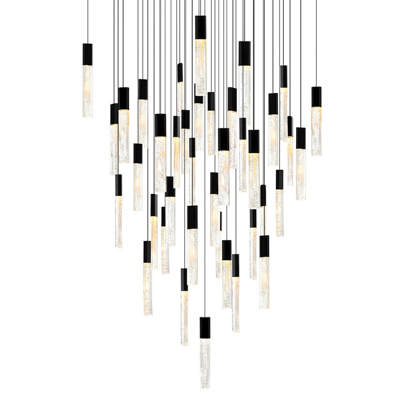 CWI Lighting Greta 36" Chandelier, Black