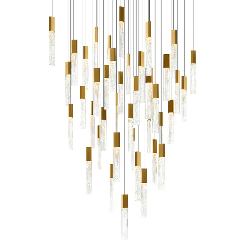 CWI Lighting Greta 36" Chandelier, Brass