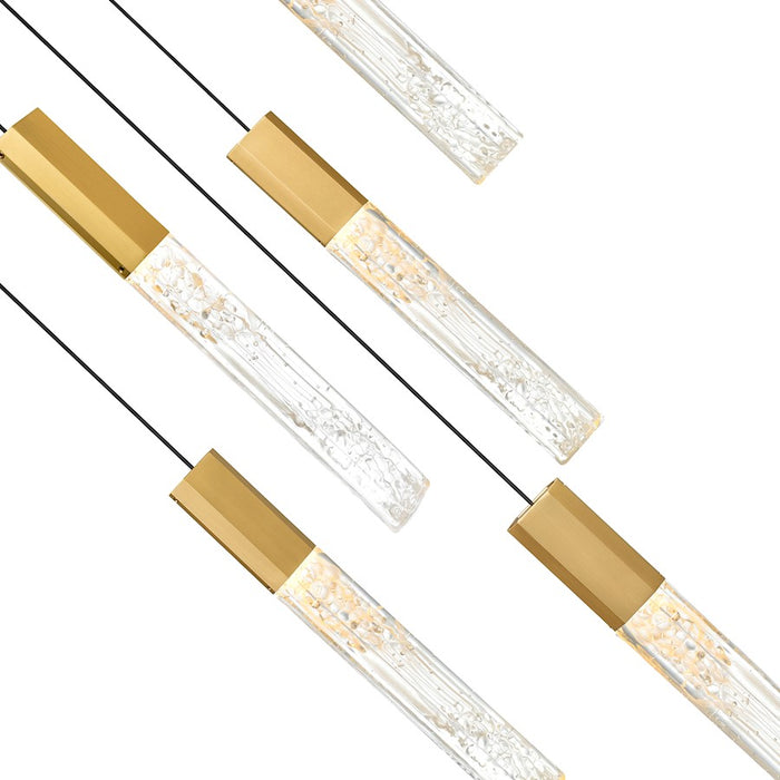 CWI Lighting Greta 36" Chandelier, Brass