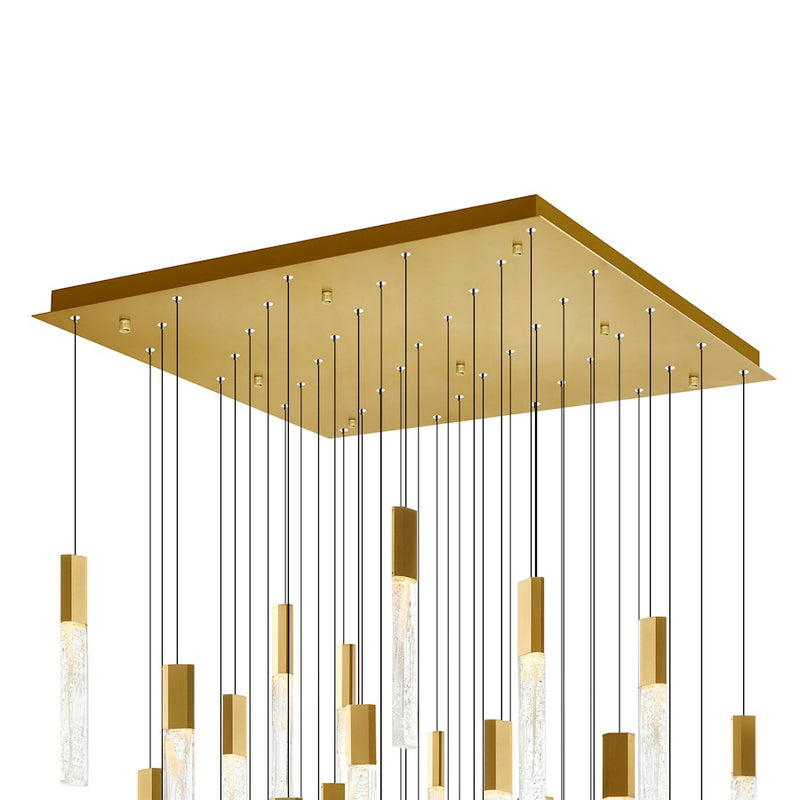 CWI Lighting Greta 36" Chandelier, Brass