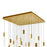 CWI Lighting Greta 36" Chandelier, Brass