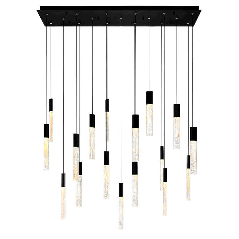 CWI Lighting Greta 48" Chandelier, Black