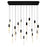 CWI Lighting Greta 48" Chandelier, Black - 1589P48-17-101-RC