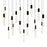 CWI Lighting Greta 48" Chandelier, Black
