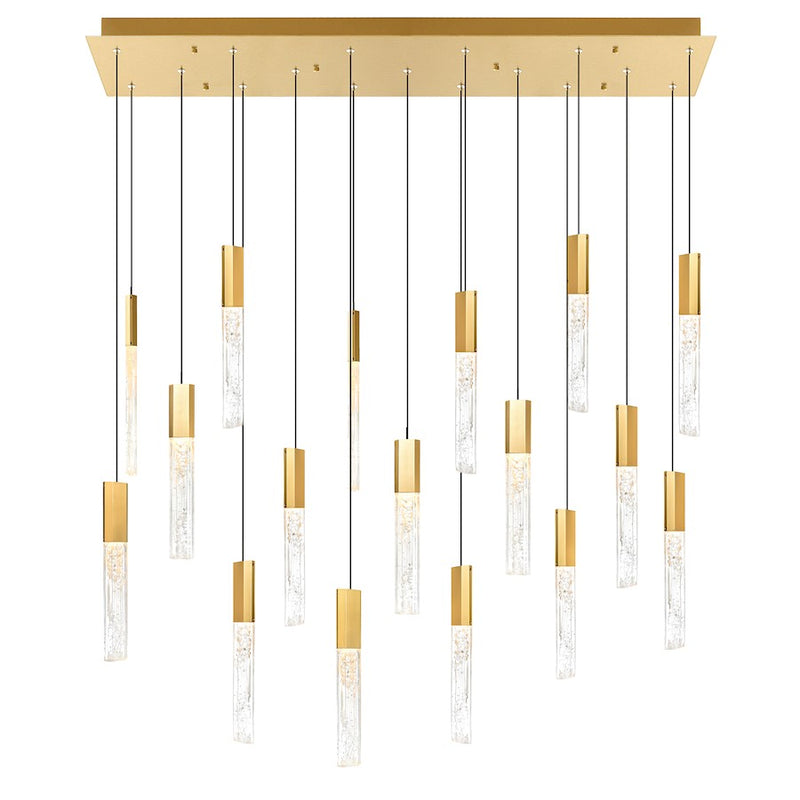 CWI Lighting Greta 48" Chandelier, Brass