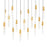 CWI Lighting Greta 48" Chandelier, Brass