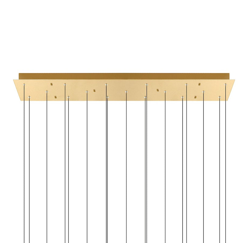 CWI Lighting Greta 48" Chandelier, Brass