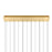 CWI Lighting Greta 48" Chandelier, Brass