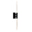 CWI Lighting Greta Vanity Light, Black