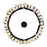 CWI Lighting Aya 24" Chandelier, Pearl Black/Titanium Gold
