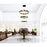 CWI Lighting Aya 32-3 Chandelier, Pearl Black/Titanium Gold