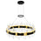 CWI Lighting Aya 32" Chandelier, Pearl Black/Titanium Gold