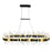 CWI Lighting Aya 43" Chandelier, Pearl Black/Titanium Gold