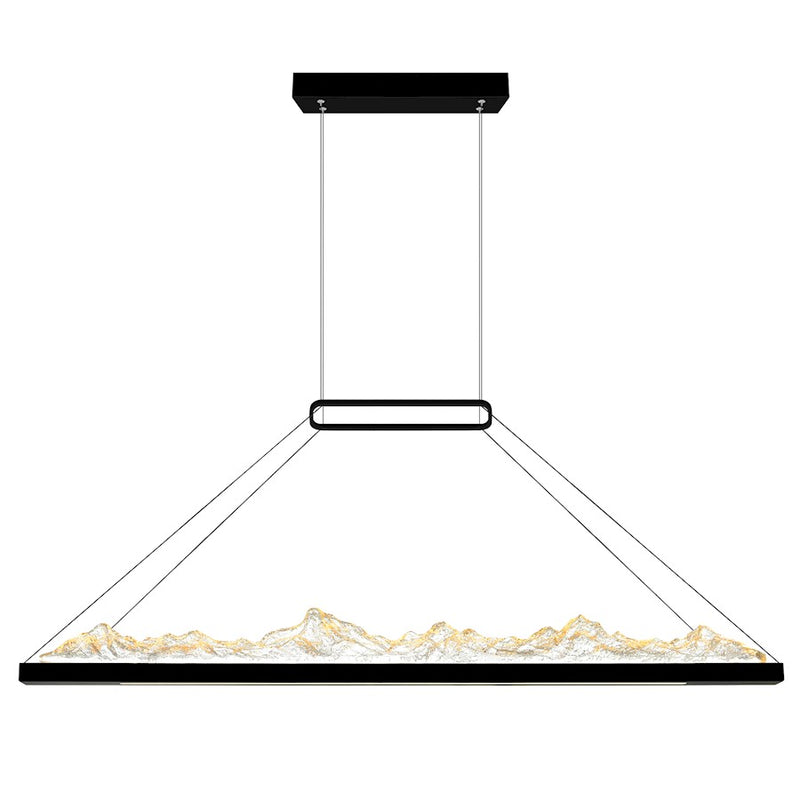 CWI Lighting Himalayas 48" Chandelier, Black