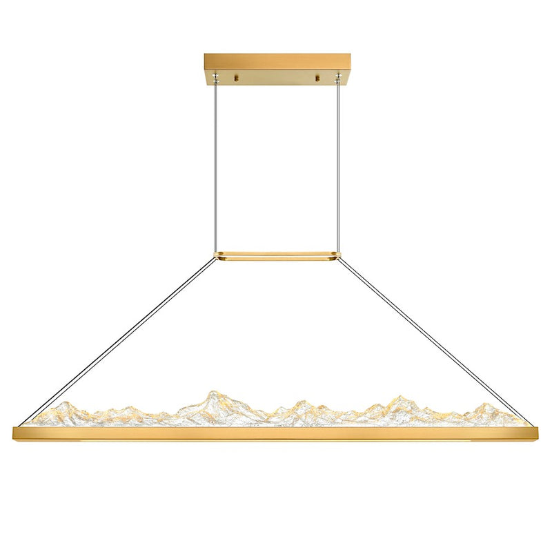CWI Lighting Himalayas 48" Chandelier, Brass