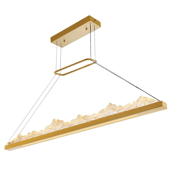 CWI Lighting Himalayas 48" Chandelier, Brass