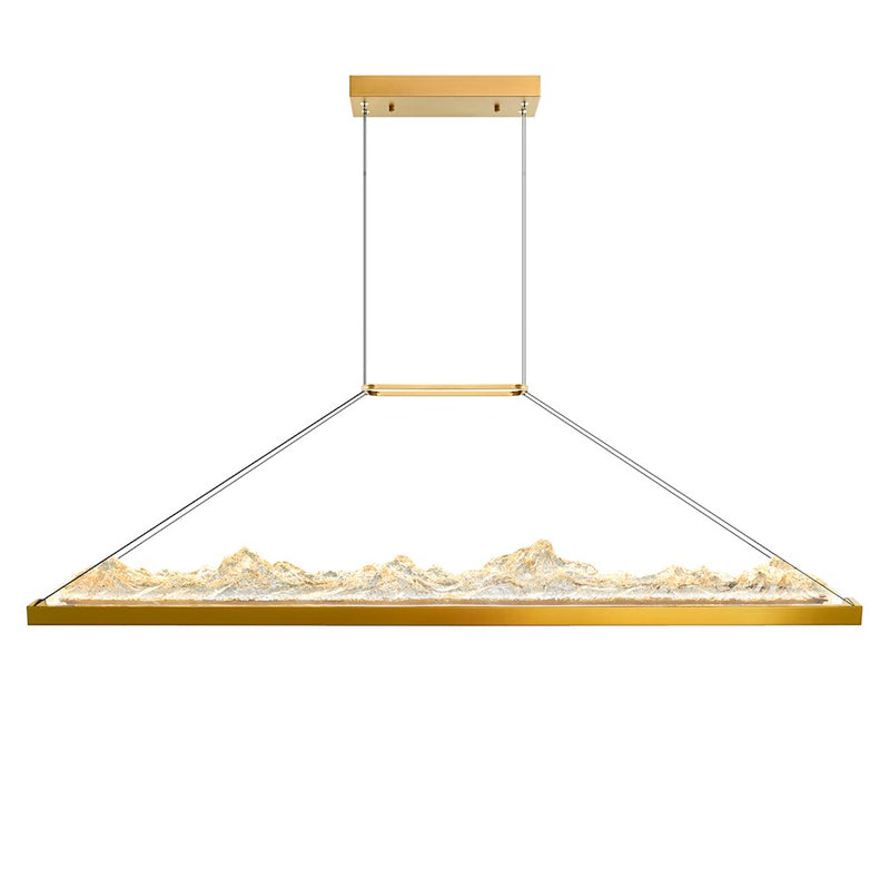CWI Lighting Himalayas 48" Chandelier, Brass
