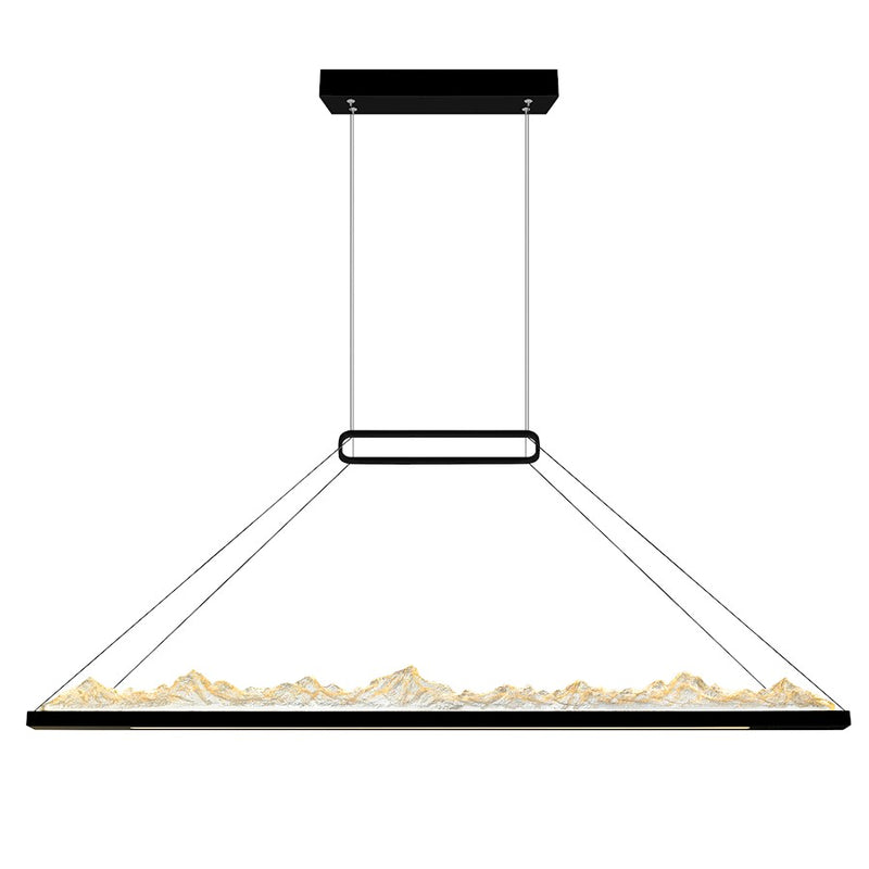 CWI Lighting Himalayas 62" Chandelier, Black