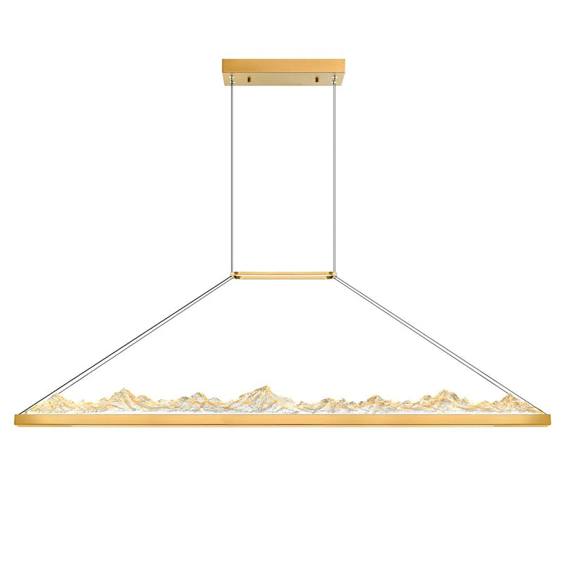 CWI Lighting Himalayas 62" Chandelier, Brass