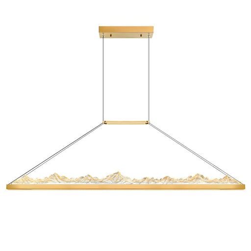 CWI Lighting Himalayas 62" Chandelier, Brass - 1601P62-624