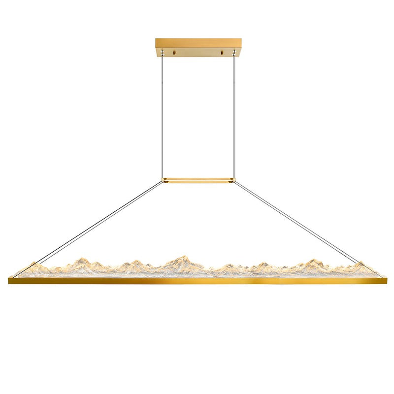 CWI Lighting Himalayas 62" Chandelier, Brass