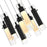 CWI Lighting Olinda Chandelier, Black/Clear