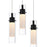 CWI Lighting Olinda Chandelier, Black/Clear