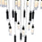 CWI Lighting Olinda Chandelier, Black/Clear