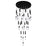 CWI Lighting Olinda Chandelier, Black/Clear