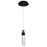 CWI Lighting Olinda Mini Pendant, Black/Clear