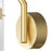 CWI Lighting Olinda Wall Light, Satin Gold/Clear
